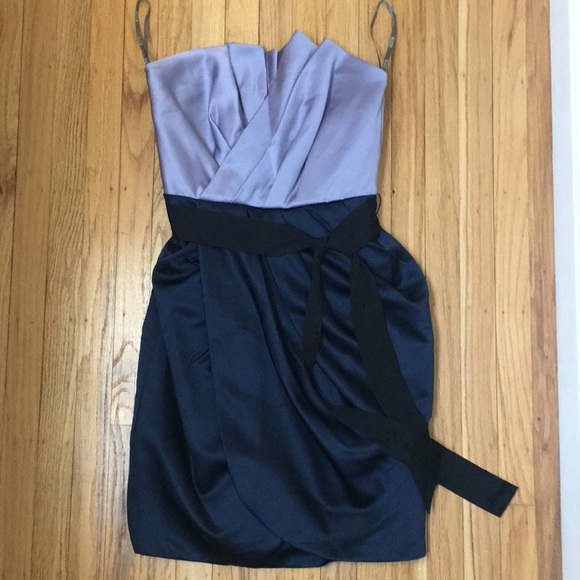 Vera Wang Short Draped Dress - Picture 5 of 8